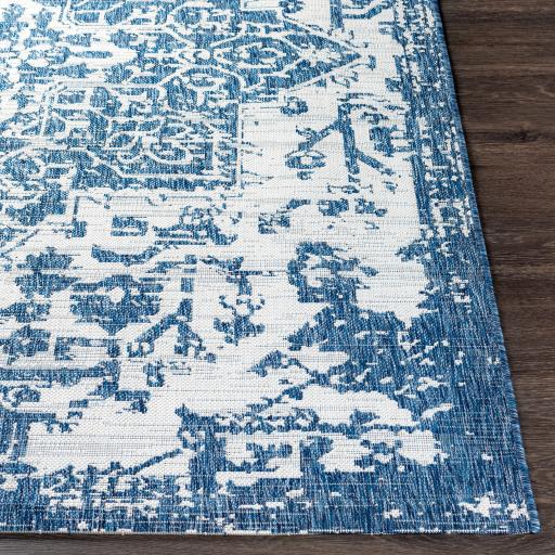 Surya Eagean EAG-2377 Cream Dark Blue 6'7" x 9' Rug