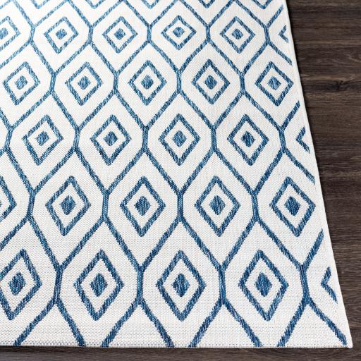 Surya Eagean EAG-2391 Cream Dark Blue 5'3" x 7'7" Rug