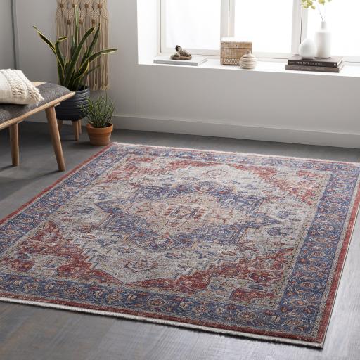 Surya Eclipse EPE-2301 Dark Blue Light Gray 6'7" x 9'6" Rug