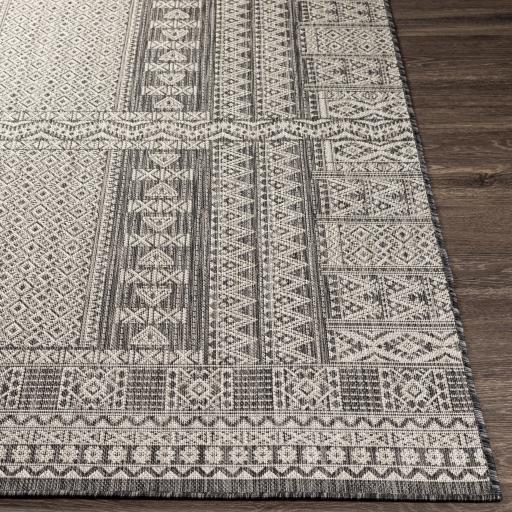 Surya Malibu MBU-2323 Beige Black 5'3" x 7' Rug