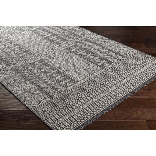 Surya Malibu MBU-2323 Beige Black 5'3" x 7' Rug