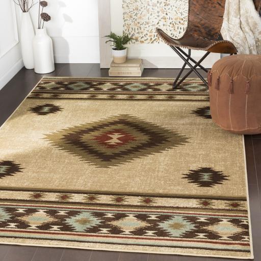 Surya Paramount PAR-1085 Burgundy Dark Brown 6'7" x 9'6" Rug