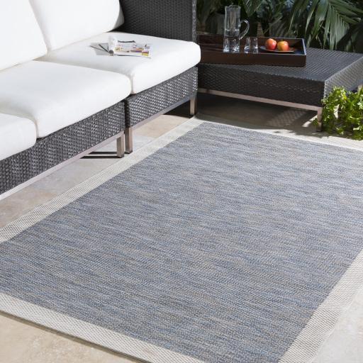 Surya Santa Cruz STZ-6000 Blue Cream 5'3" x 7'7" Rug