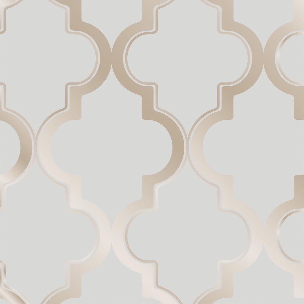 DecoratorsBest Arabesque Grey Peel and Stick Wallpaper, 56 sq. ft.