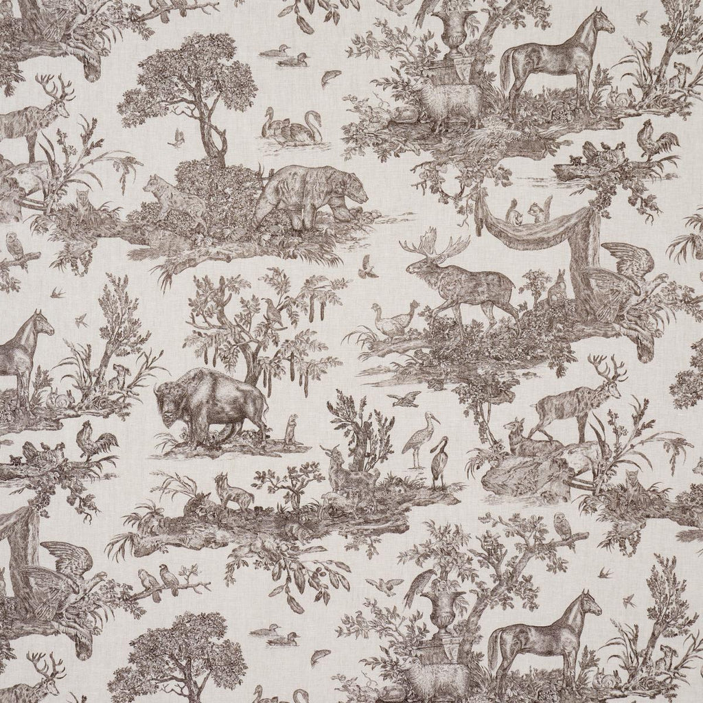 Schumacher Western Toile Sepia Fabric