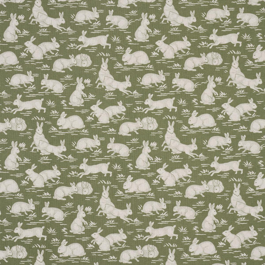 Schumacher Cottontails Moss Fabric