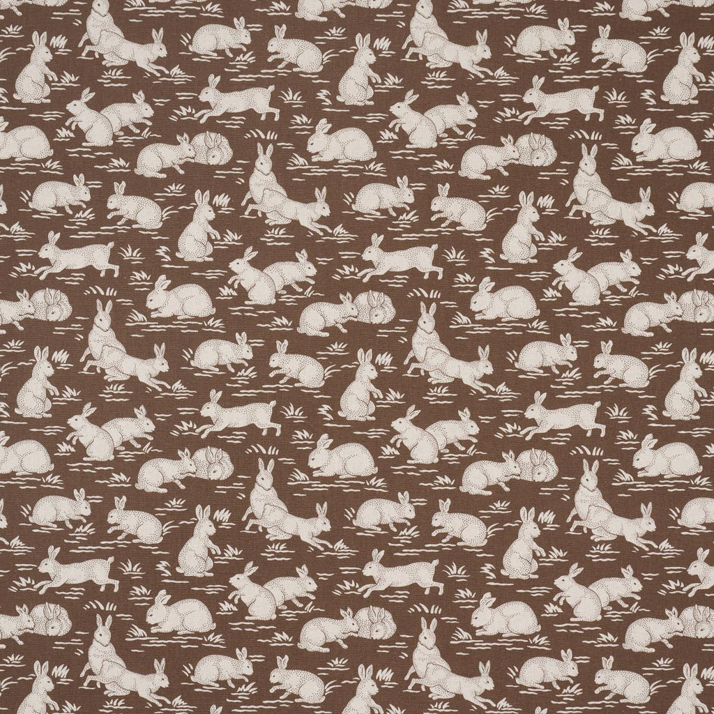 Schumacher Cottontails Chestnut Fabric