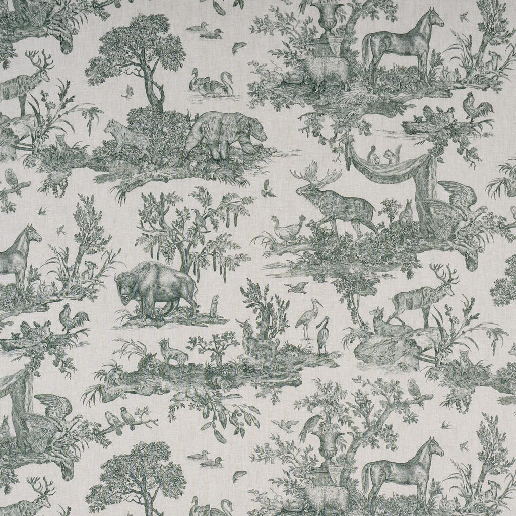 Schumacher Western Toile Forest Fabric