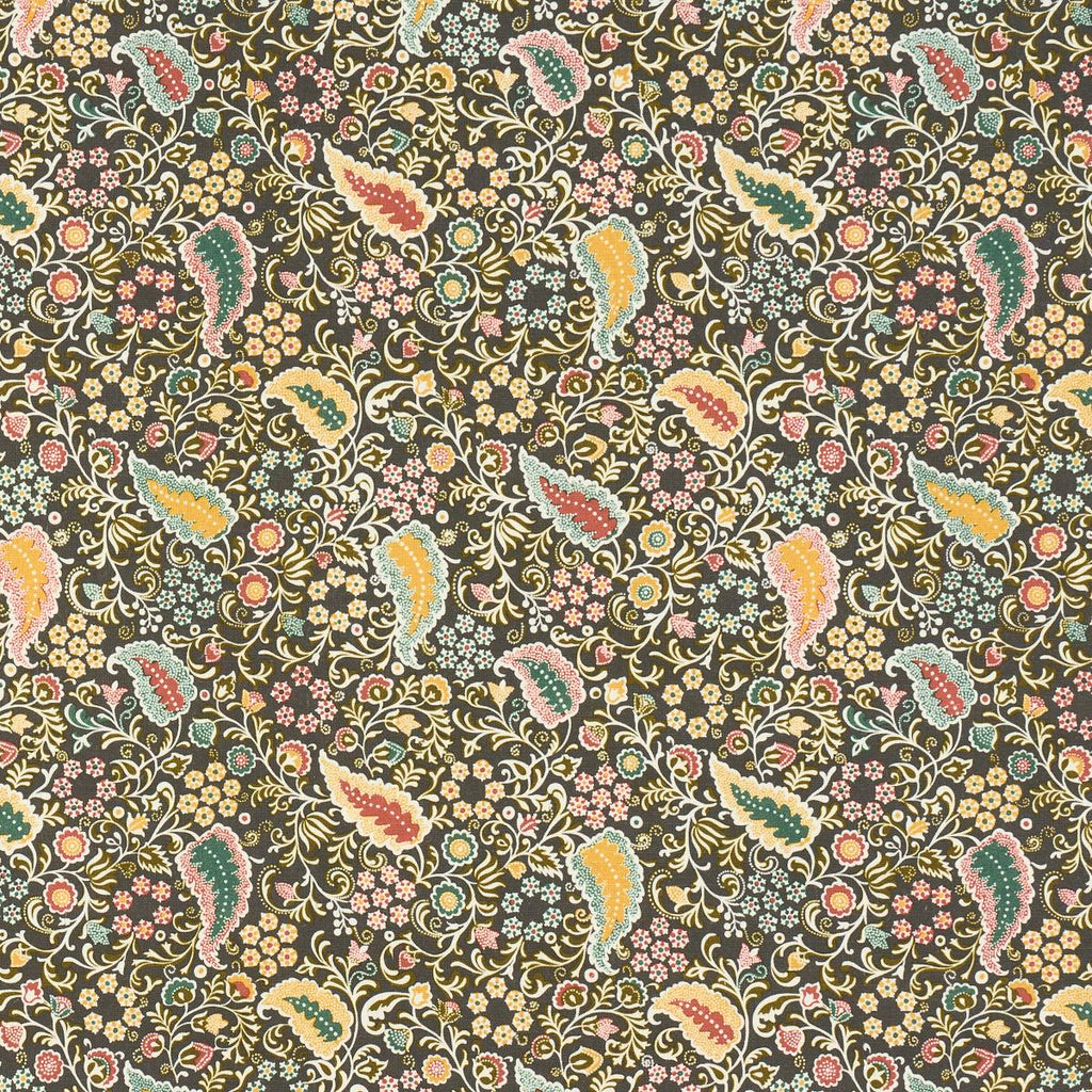 Schumacher Peggy Paisley Graphite Fabric