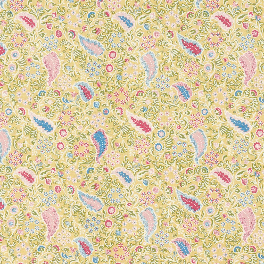 Schumacher Peggy Paisley Lemonade Fabric