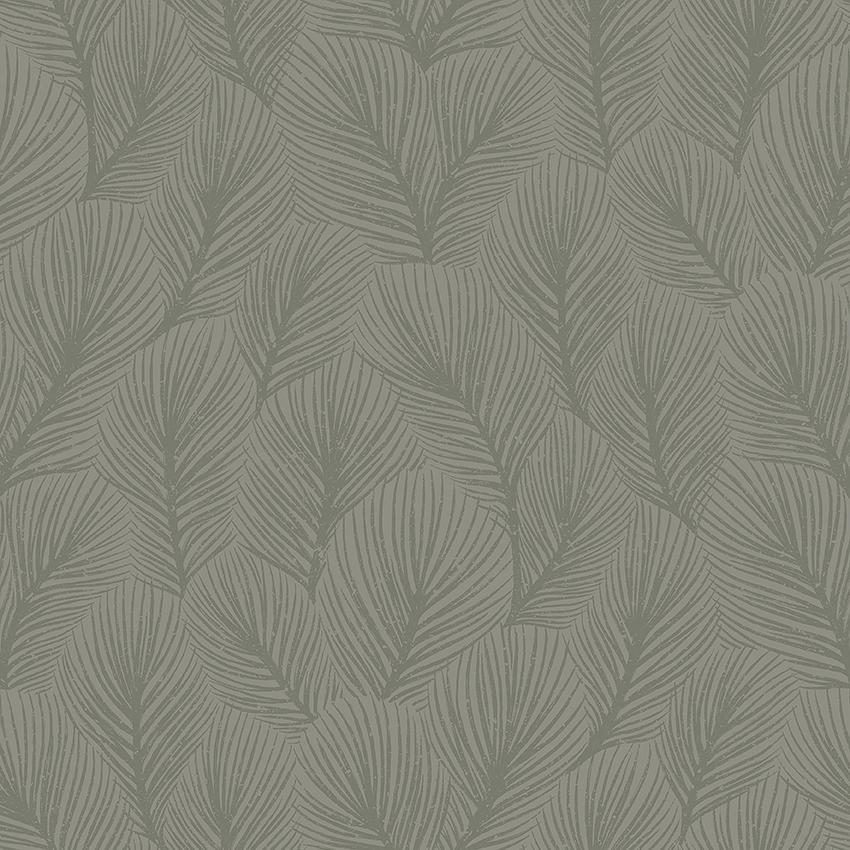 Schumacher Pine Tree Sage Wallpaper