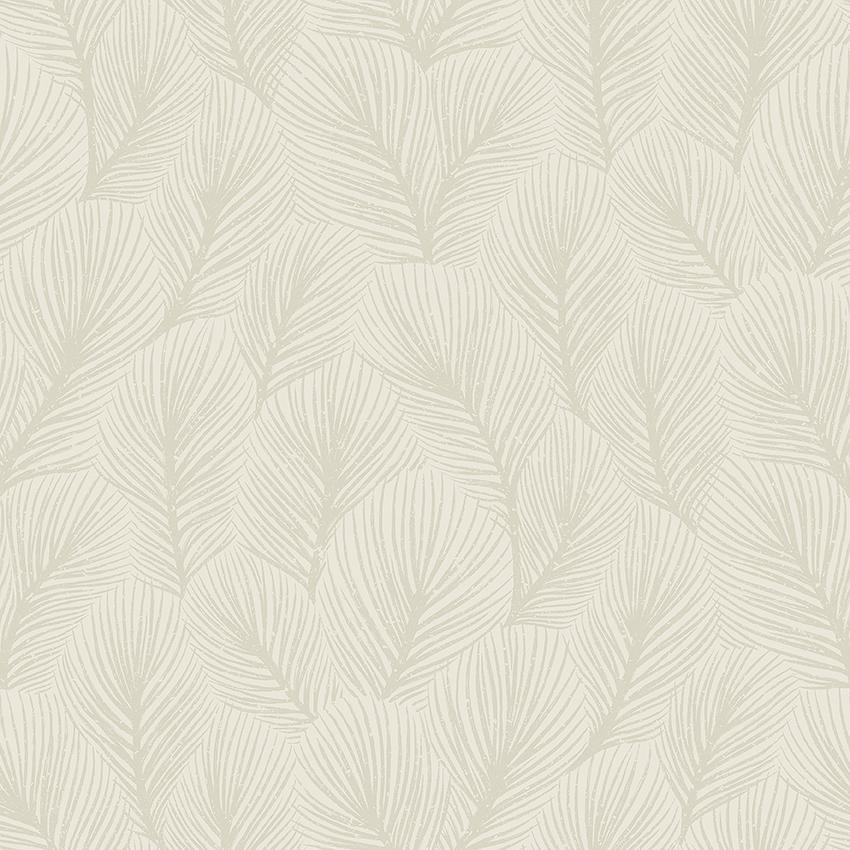 Schumacher Pine Tree Natural Wallpaper