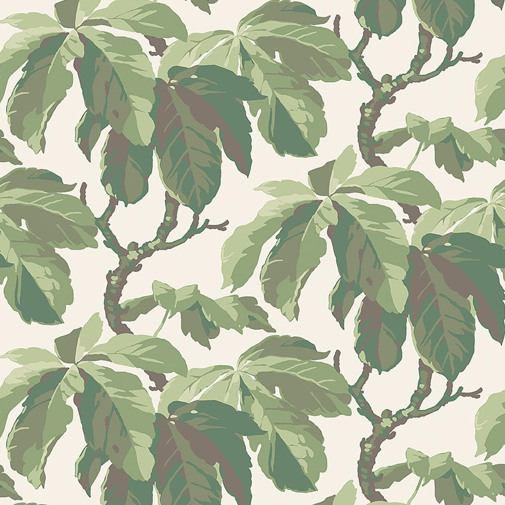 Schumacher Kastanj Leaf Wallpaper