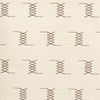 Schumacher Kin Sisal Embroidery Hazel On Ivory Wallpaper