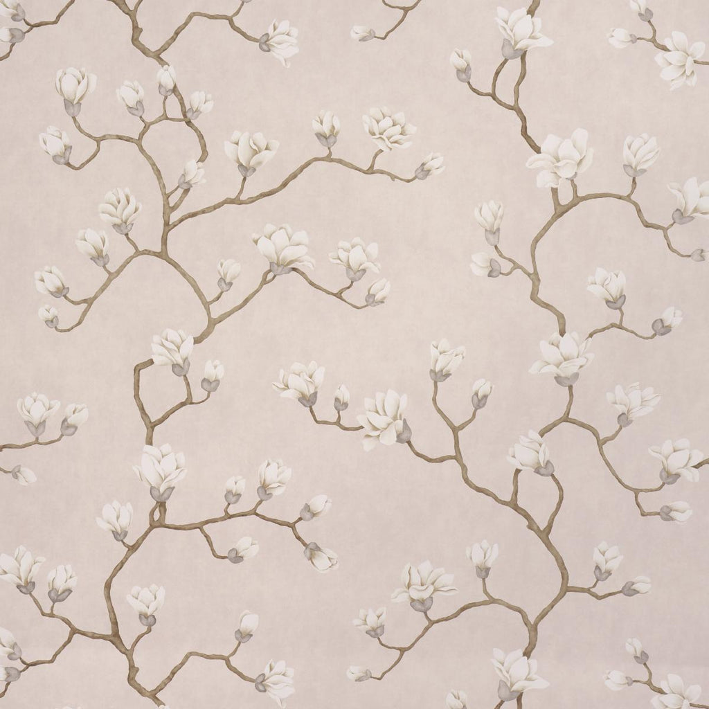 Schumacher Magnolia Tree Dusty Blush Wallpaper