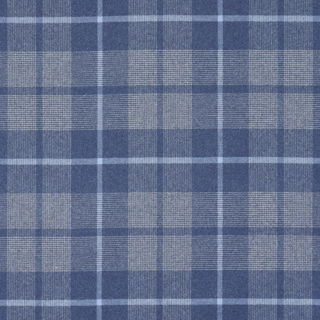 Schumacher Montana Wool Plaid Slate Fabric