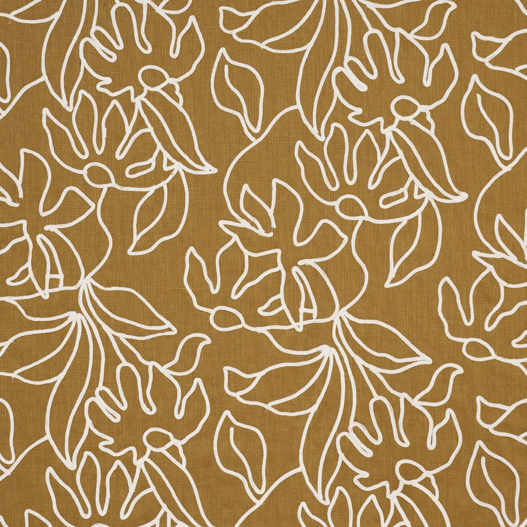 Schumacher Lola Embroidery Saffron Fabric