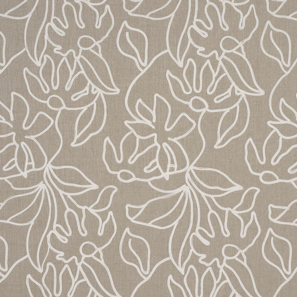 Schumacher Lola Embroidery Flax Fabric