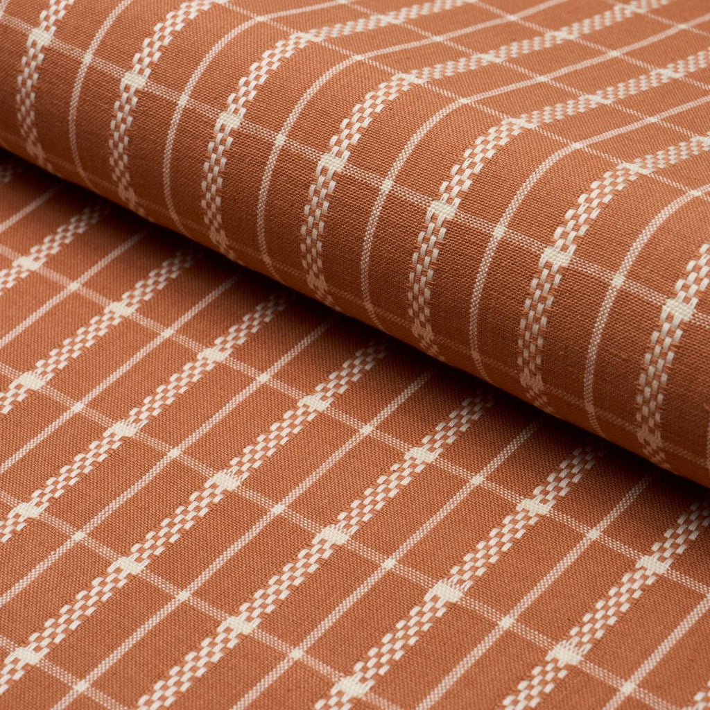 Schumacher Boyd Check Spice Fabric