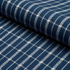 Schumacher Boyd Check Indigo Fabric