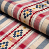 Schumacher Hutton Hand Woven Check Rouge & Navy Fabric