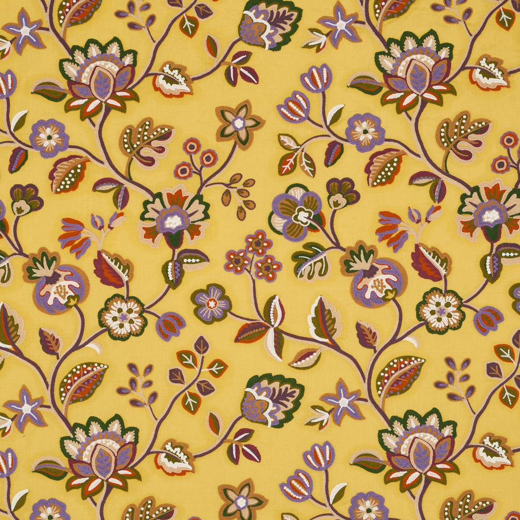 Schumacher Loulou Embroidery Jewel Fabric