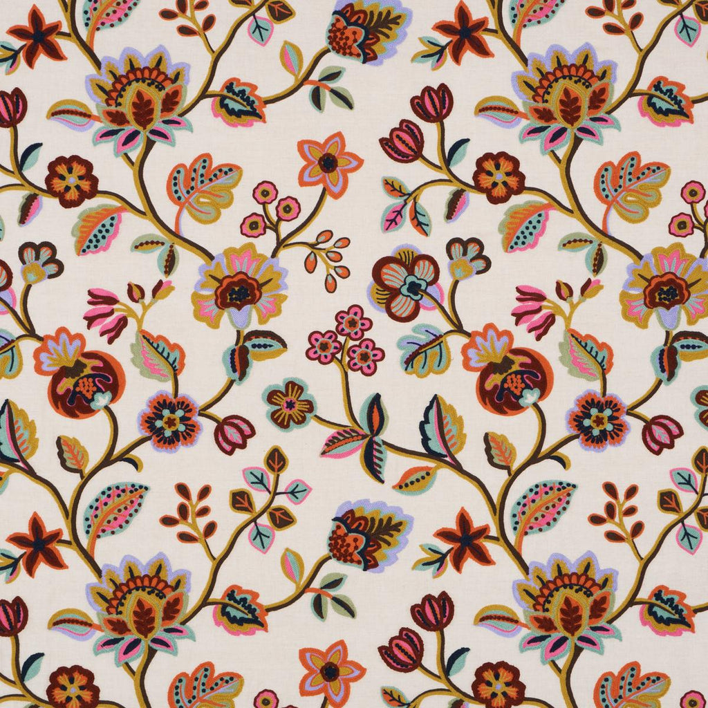 Schumacher Loulou Embroidery Marigold Fabric