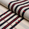 Schumacher Remmy Hand Woven Stripe Noir Fabric