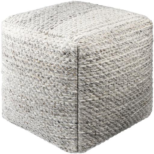 Surya Averill AVPF-001 18"H x 18"W x 18"D Pouf