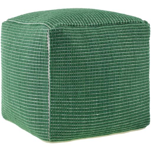 Surya Chunky Grid CUPF-002 18"H x 18"W x 18"D Pouf