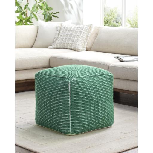 Surya Chunky Grid CUPF-002 18"H x 18"W x 18"D Pouf