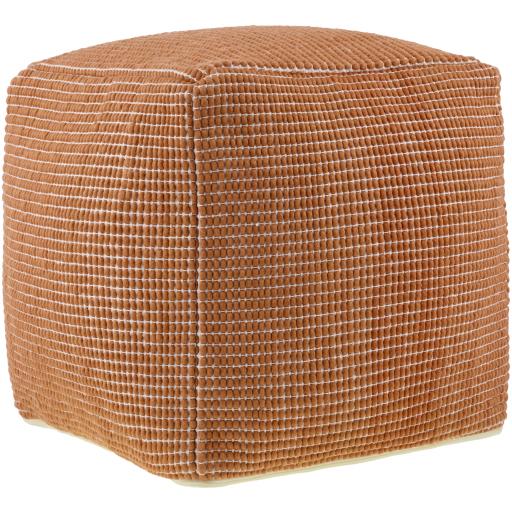 Surya Chunky Grid CUPF-003 18"H x 18"W x 18"D Pouf