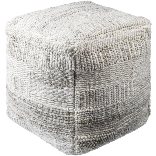 Surya Gabon GNPF-002 18"H x 18"W x 18"D Pouf