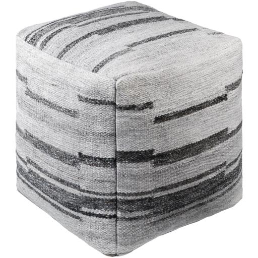 Surya Guinea GUPF-001 18"H x 18"W x 18"D Pouf