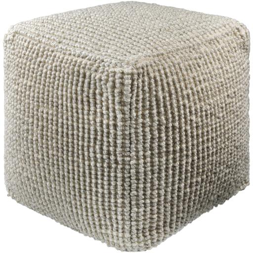 Surya Haruko HKPF-001 18"H x 18"W x 18"D Pouf