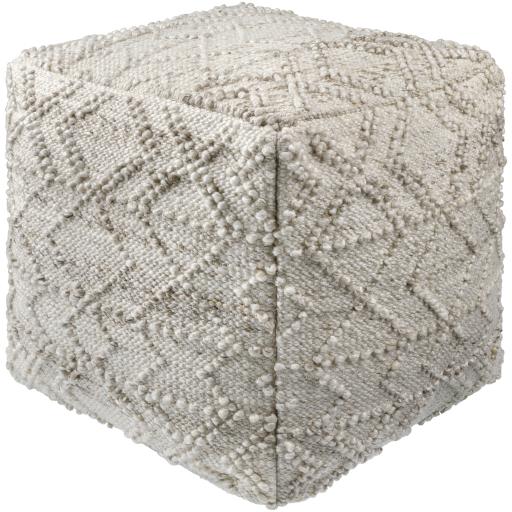 Surya Chrisley HRPF-001 18"H x 18"W x 18"D Pouf