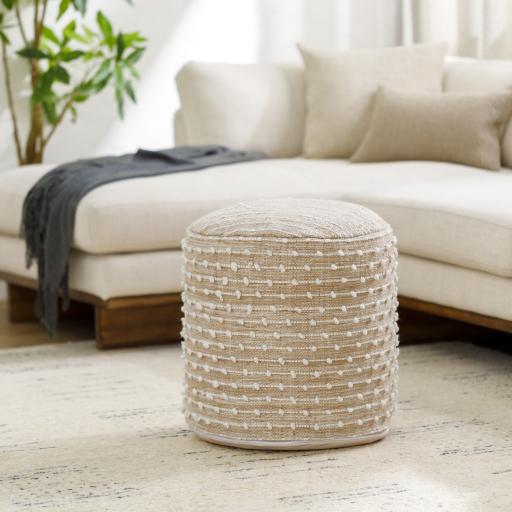 Surya Imani IMPF-001 18"H x 18"W x 18"D Pouf