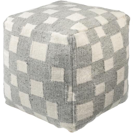 Surya Jacinta JTPF-002 18"H x 18"W x 18"D Pouf