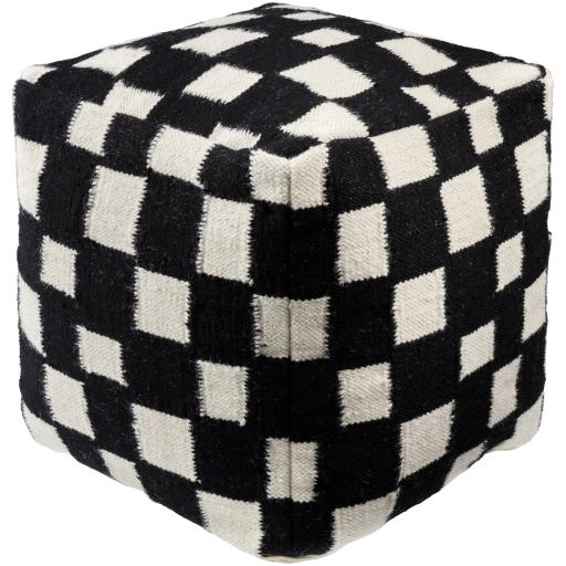 Surya Jacinta JTPF-003 18"H x 18"W x 18"D Pouf