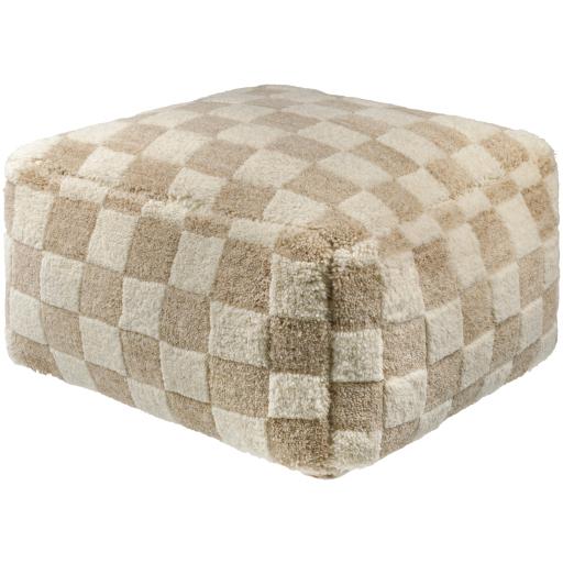 Surya Lukas LKPF-001 14"H x 24"W x 24"D Pouf