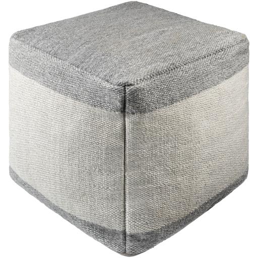 Surya Latvia LVPF-001 18"H x 18"W x 18"D Pouf