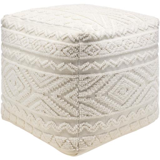 Surya Matthew MEPF-001 18"H x 18"W x 18"D Pouf