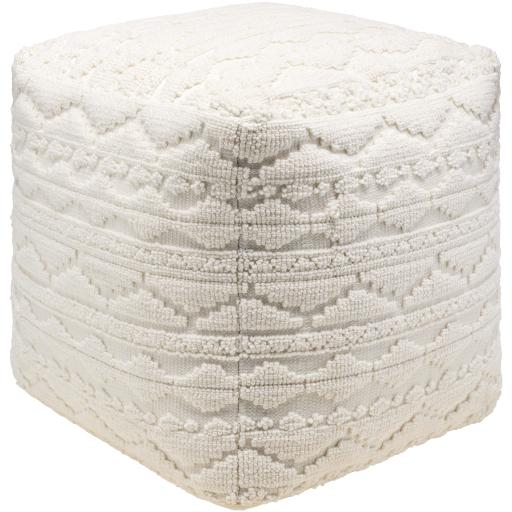 Surya Matthew MEPF-002 18"H x 18"W x 18"D Pouf