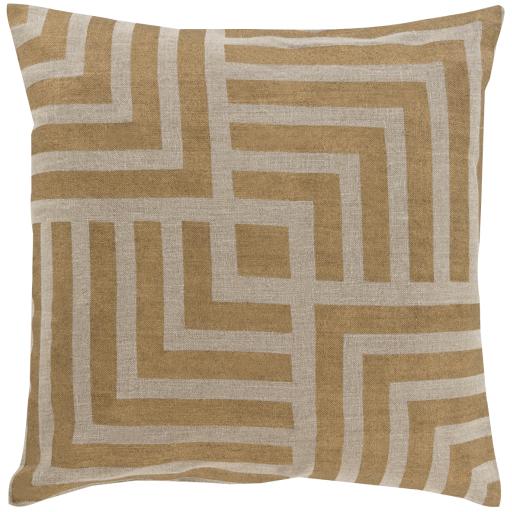 Surya Metallic Stamped MS-006 22"H x 22"W Pillow Kit