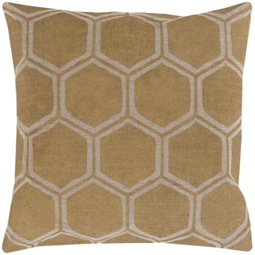 Surya Metallic Stamped MS-007 18"H x 18"W Pillow Kit