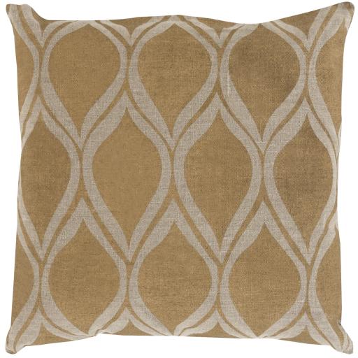 Surya Metallic Stamped MS-008 20"H x 20"W Pillow Kit