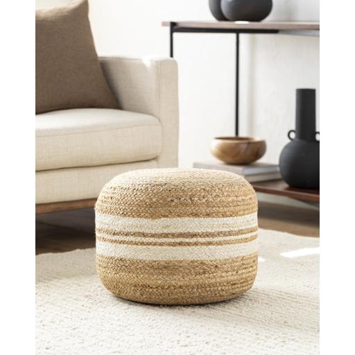 Surya Mallows MWPF-001 14"H x 18"W x 18"D Pouf