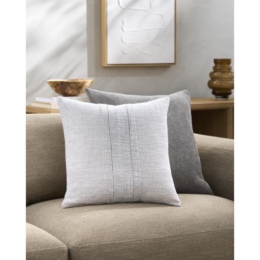 Surya Pleated Cotton PAC-002 18"H x 18"W Pillow Cover