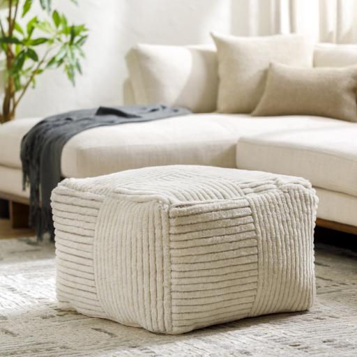 Surya Tunisia TUPF-001 14"H x 24"W x 24"D Pouf