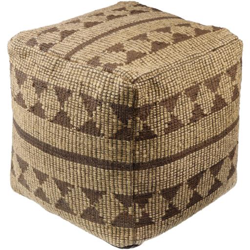 Surya Twareg TWPF-001 18"H x 18"W x 18"D Pouf